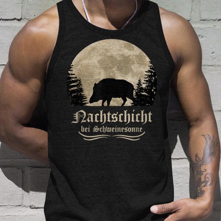 Hunter Wild Boar Keiler Wildsau Slogan Idea Tank Top Geschenke für Ihn