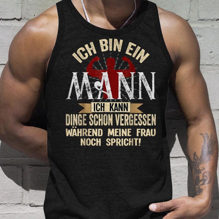 Ich Bin Ein Mann Ich Kann Dinge Schonergessen Humour Fun Tank Top Geschenke für Ihn