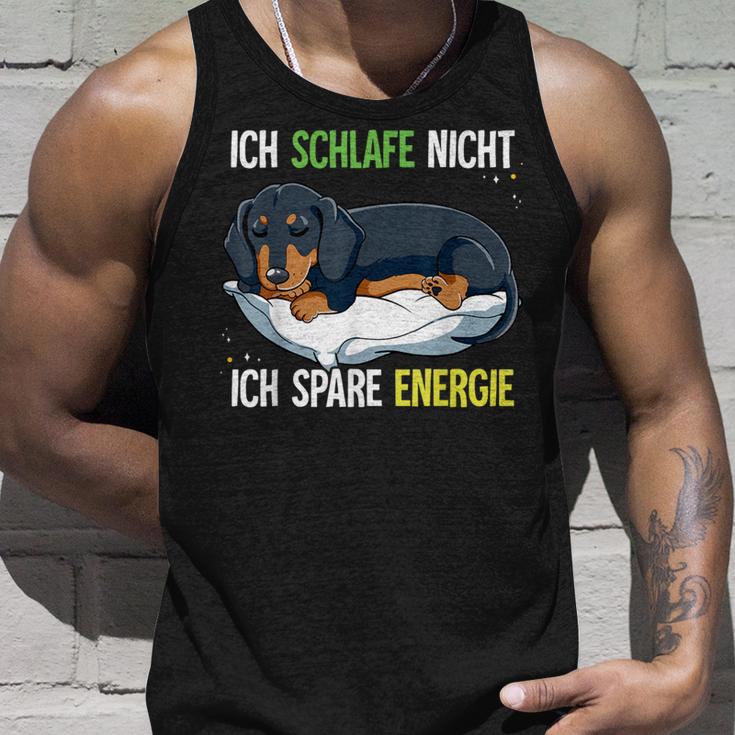 Ich Schlafe Nicht Ich Spare Energy Dachshund Tank Top Geschenke für Ihn