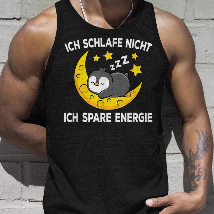 Ich Schlafe Nicht Ich Spare Energy Sleep Penguin Nightdress Tank Top Geschenke für Ihn