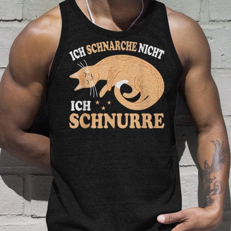 Ich Schnarche Nicht Ich Schnurre Katzen Official Sleep Tank Top Geschenke für Ihn