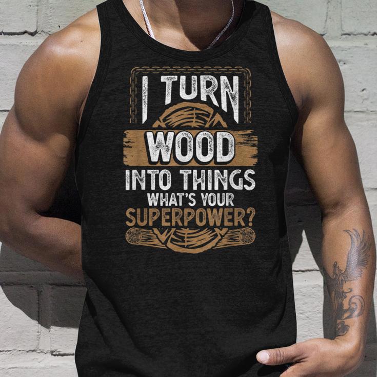 Icherwandle Holz In Dinge Was Ist Dein Super Power Carpenter Tank Top Geschenke für Ihn