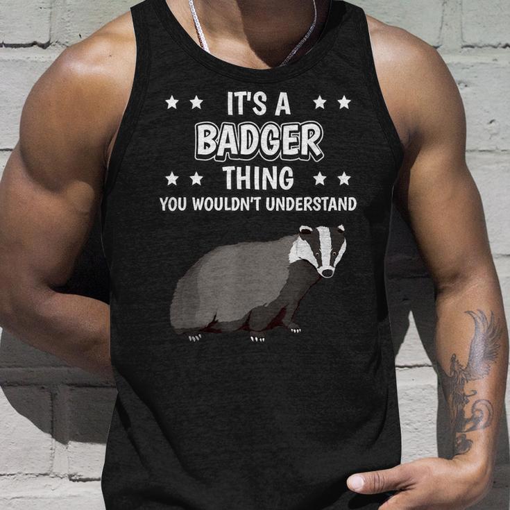 Ist So Ein Dachs Ding Saying Badger Tank Top Geschenke für Ihn