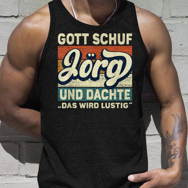 Jörg Name Saying Gott Schuf Jörg Tank Top Geschenke für Ihn