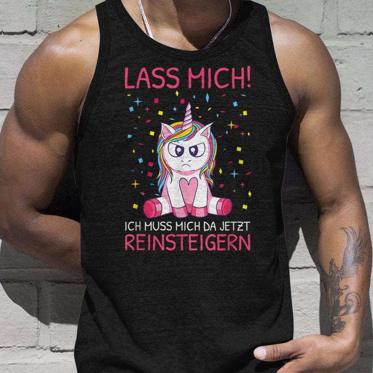 Lass Mich Ich Muss Mich Da Jetzt Reinsteiger Unicorn S Tank Top Geschenke für Ihn