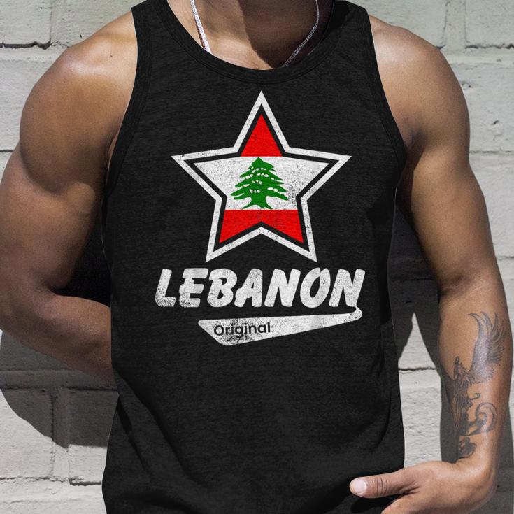 Lebanon Original Proud Lebanese Flag Lebanon Tank Top Geschenke für Ihn