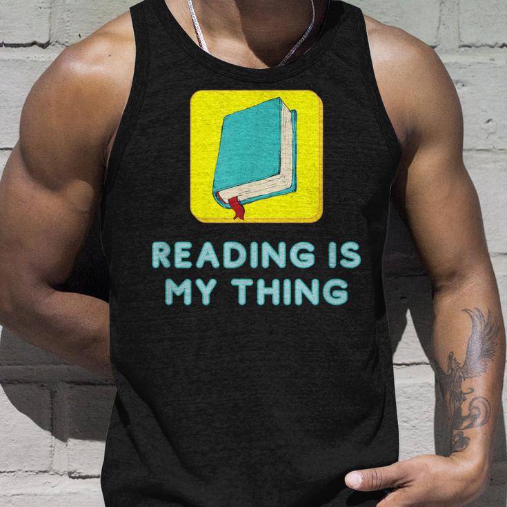 Lesen Ist Mein Ding Lehrer Bibliothekar Bücherwürmer Tank Top Geschenke für Ihn