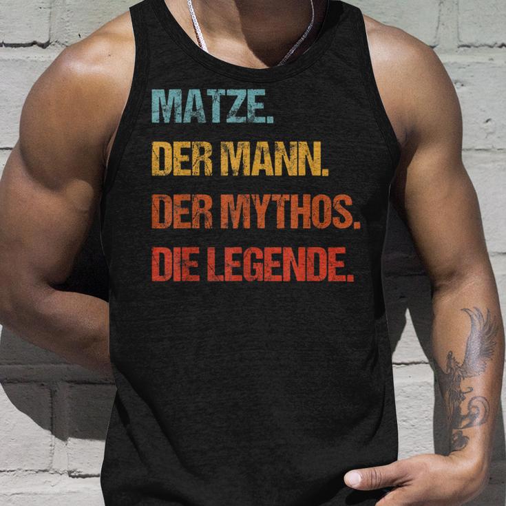 Matze Der Mann Der Mythos Die Legend First Name Tank Top Geschenke für Ihn