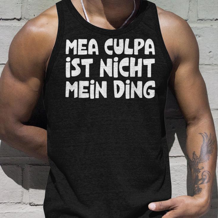 Mea Culpa Ist Nicht Mein Ding Schröder Satire Ex Kanzler Tank Top Geschenke für Ihn