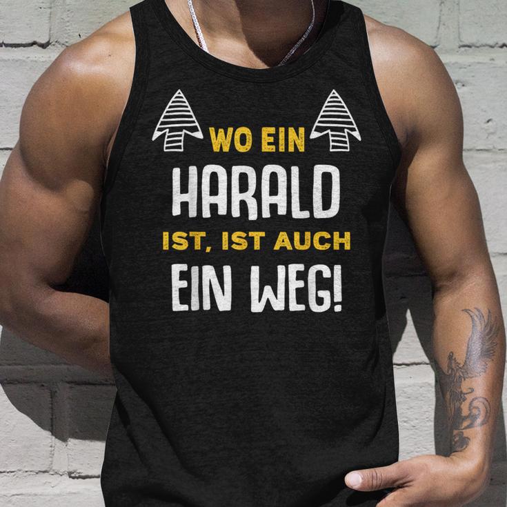 With Name Harald Wo Ein Harald Istorname Tank Top Geschenke für Ihn