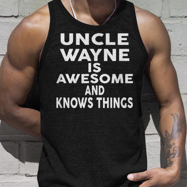 Onkel Wayne Ist Fantastisch Und Weiß Dinge Tank Top Geschenke für Ihn