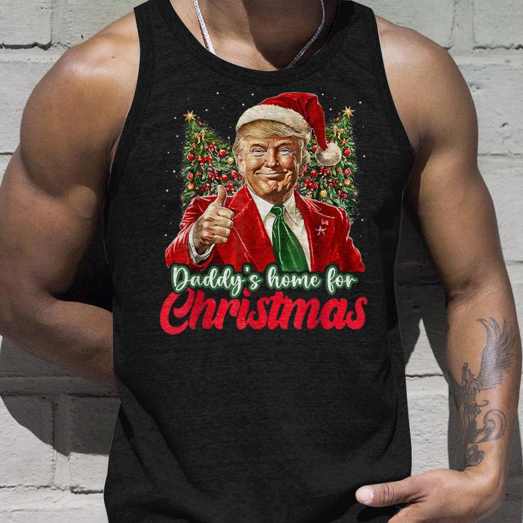 Papa Ist Zu Weihnachten Zu Hause Trump Tank Top Geschenke für Ihn