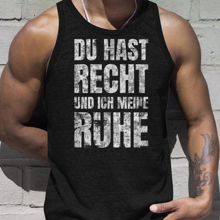 Partner Du Hast Recht Und Ich Meine Ruhe Tank Top Geschenke für Ihn