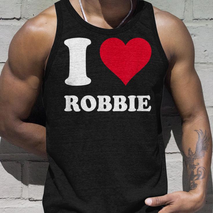 Red Heart I Love Robbie Tank Top Geschenke für Ihn