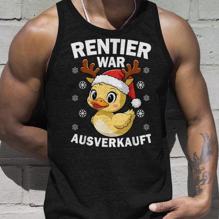 Reindeer Was Out Sold Christmas Elk Slogan Tank Top Geschenke für Ihn