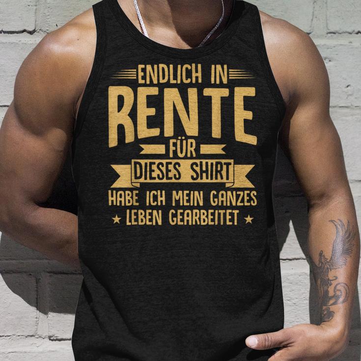 Rentner Endlich In Rente Ruhestand Tank Top Geschenke für Ihn