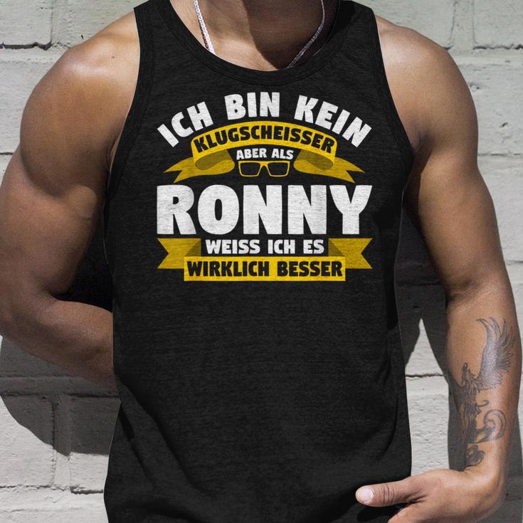 Ronny Ich Bin Kein Klugscheisser Tank Top Geschenke für Ihn