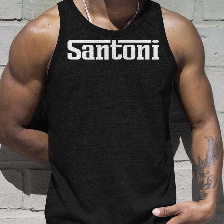 Santoni Name Text Italy Italian Surname Tank Top Geschenke für Ihn