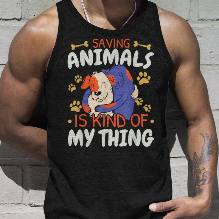 Sparen Tiere Ist Irgendwie Mein Ding Tierrettung Tank Top Geschenke für Ihn