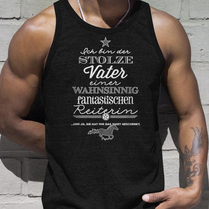 Stolzer Fater Einer Fantastischen Reiterin Sayings Tank Top Geschenke für Ihn