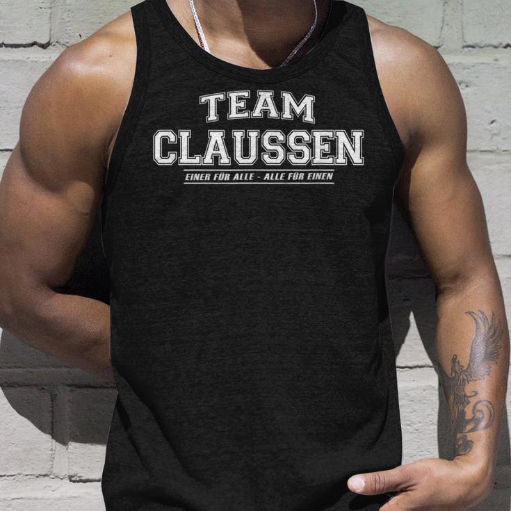 Team Claussen Proud Family Last Name Tank Top Geschenke für Ihn