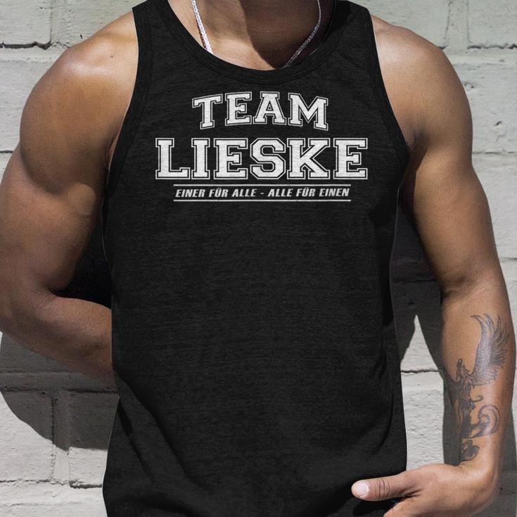 Team Lieske Stolze Familie Nachname Geschenk Tank Top Geschenke für Ihn