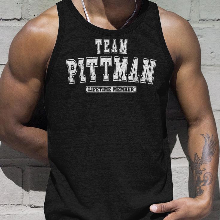 Team Pittman Lifetime Member Family Last Name Tank Top Geschenke für Ihn