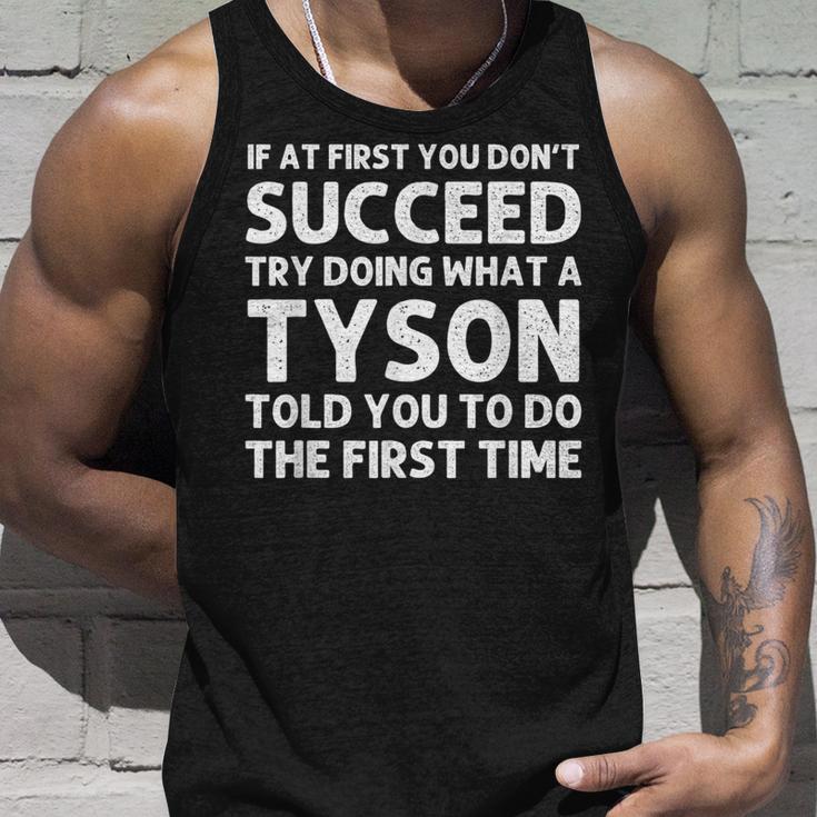 Tyson Lustiger Nachname Familienbaum Geburtstagswiedervereinigung Idee Tank Top Geschenke für Ihn