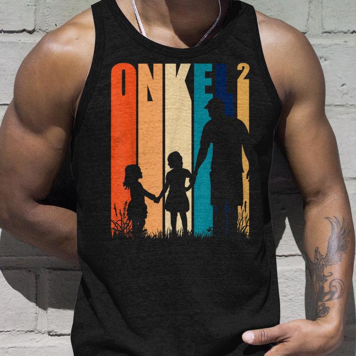 Uncle 2 Nieces Nephew Oheim Stepuncle Tank Top Geschenke für Ihn