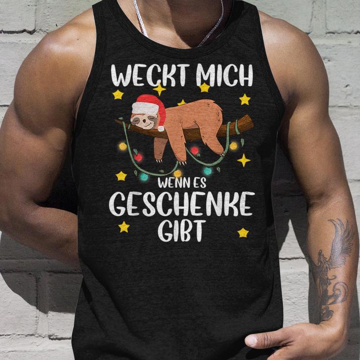 Wecke Mich Wenn Es Geschenke Gibt Christmas Tank Top Geschenke für Ihn