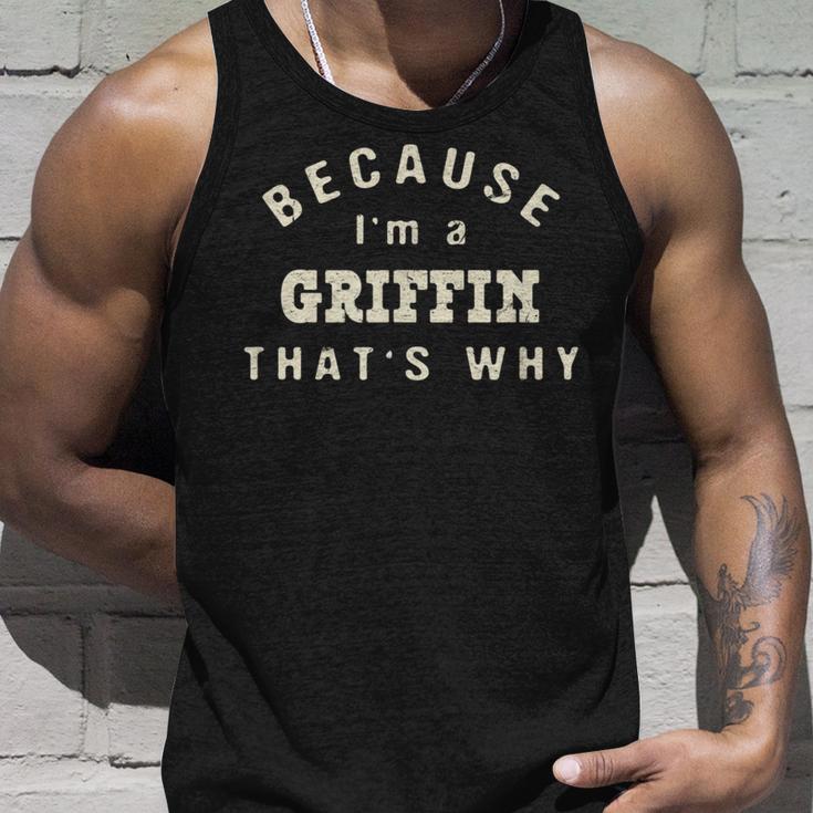 Weil Ich Ein Griffin Bin Deshalb Lustiger Nachnamen-Humor Tank Top Geschenke für Ihn