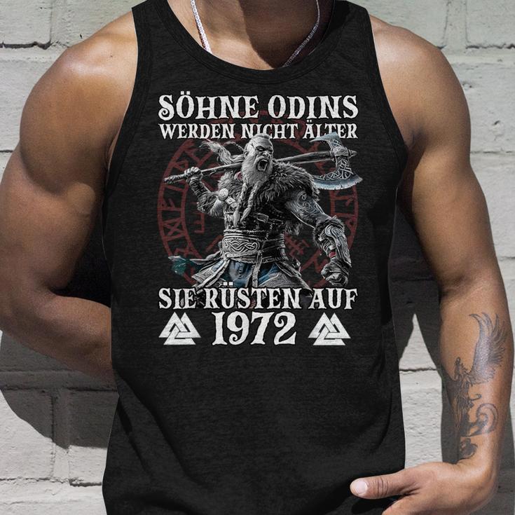 WikingerMänner Odin Wikinger Jahrgang 1972 Geburtstags Tank Top Geschenke für Ihn