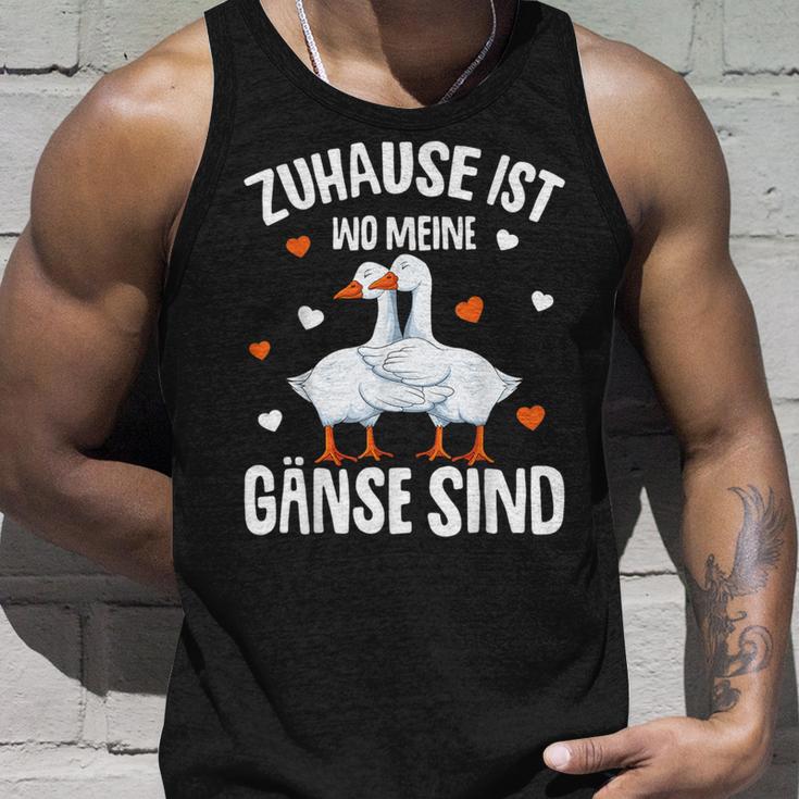 Zuhause Ist Wo Meine Gäse Sind Gäsehalter Tank Top Geschenke für Ihn