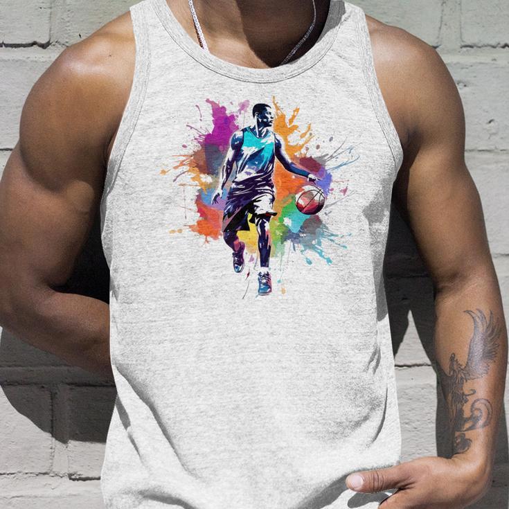 Basketball Graffiti Ball Sport Tank Top Geschenke für Ihn