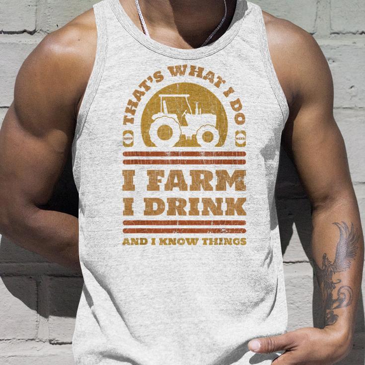 Das Ist Es Was Ich Mache Ich Bewirtschafte Und Weiß Dinge Tank Top Geschenke für Ihn