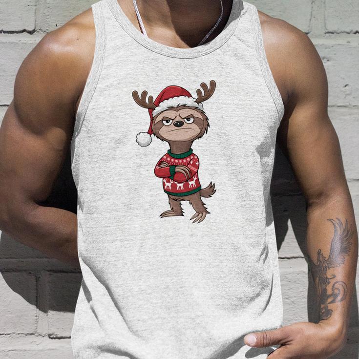 Lustiger Spruch Weihnachts Faultier Rentier War Ausverkauft Tank Top Geschenke für Ihn