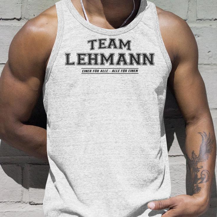 Team Lehmann Proud Family Last Name Gray Tank Top Geschenke für Ihn