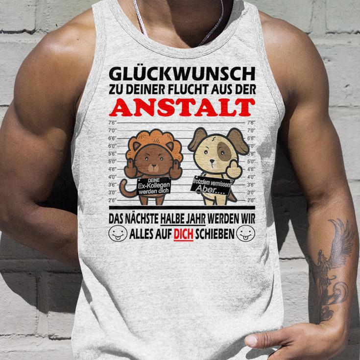 Zum Farewell Glückwunsch Zu Deiner Elucht Aus Der Anstalt Gray S Tank Top Geschenke für Ihn