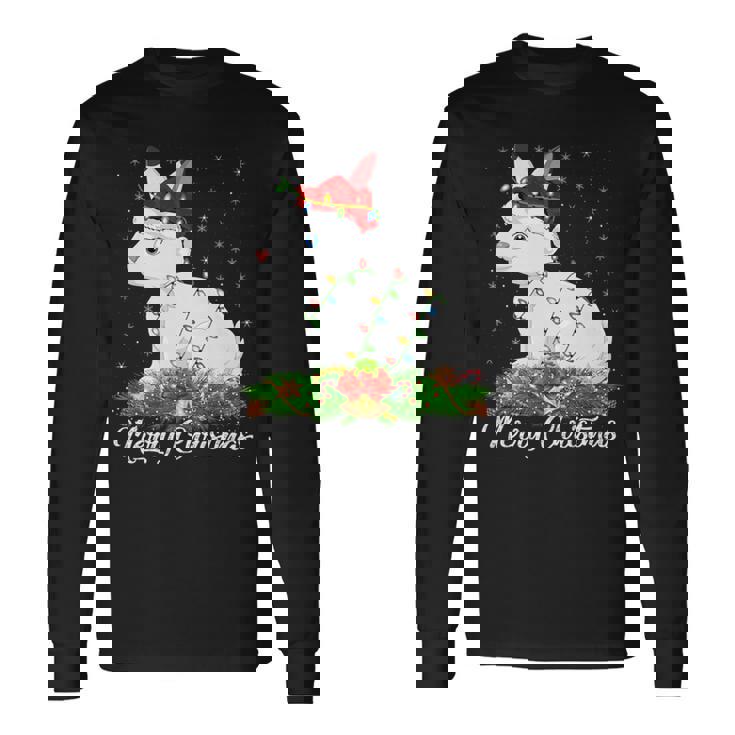 Arctic Hare Lover Matching Santa Hat Arctic Hare Christmas Premium Long Sleeve T-Shirt