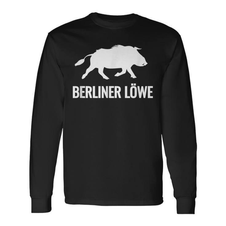 Berliner Löwe Wildschwein Geschenkidee Langarmshirts Geschenkideen