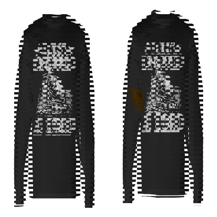 One Million Miles Club Truck Driver On Back Long Sleeve T