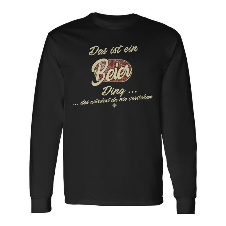 Damen Das Ist Ein Beier Ding Lustiges Familie Beier Mit-Ausschnitt Langarmshirts Geschenkideen