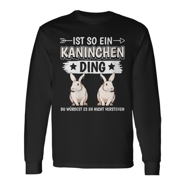 Damen Ist So Ein Kaninchen Ding Kaninchen Mit-Ausschnitt Langarmshirts Geschenkideen