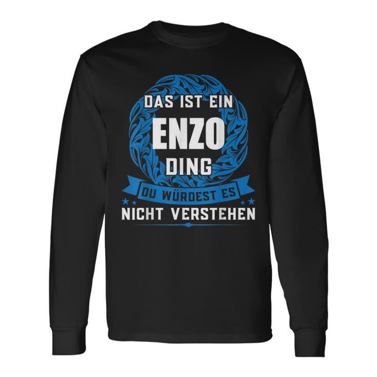 Das Ist Ein Enzo Dingorname Langarmshirts Geschenkideen