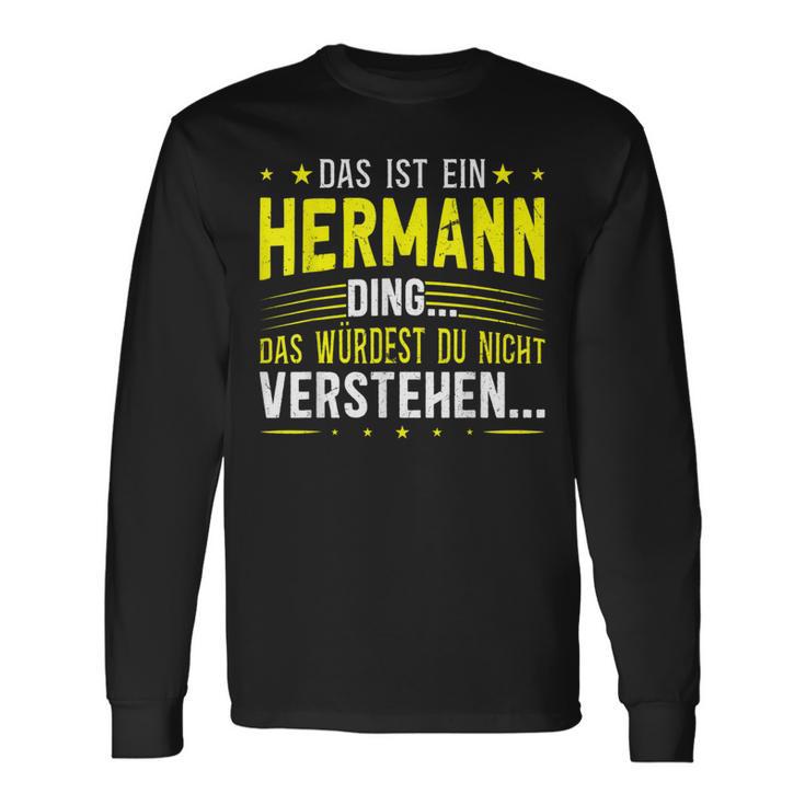 Das Ist Ein Hermann Ding Das Ist Ein Hermann Ding S Langarmshirts Geschenkideen