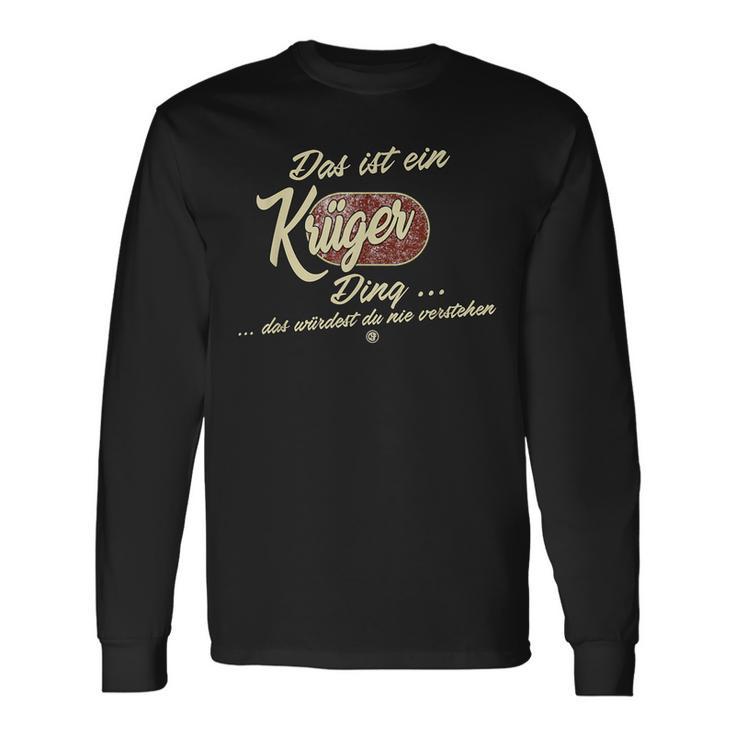 'Das Ist Ein Krüger Ding' Family Langarmshirts Geschenkideen