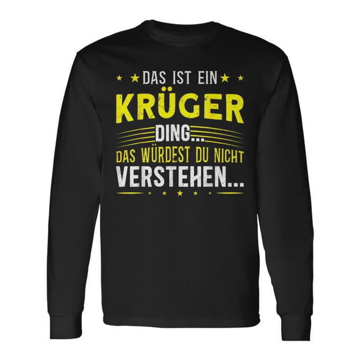 Das Ist Ein Krüger Ding S Langarmshirts Geschenkideen