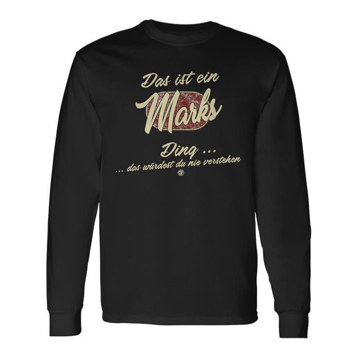 Das Ist Ein Marks Ding Lustiges Familie Marks Langarmshirts Geschenkideen