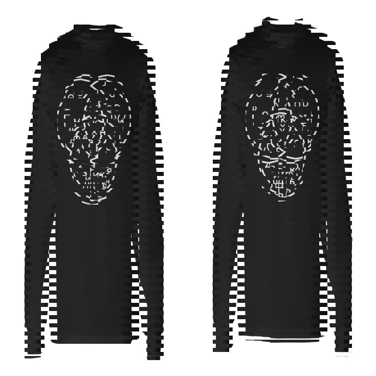 Diagramme Deenn De L'alphabet Grec Russe Cyrillique Latin T-shirt à manches longues