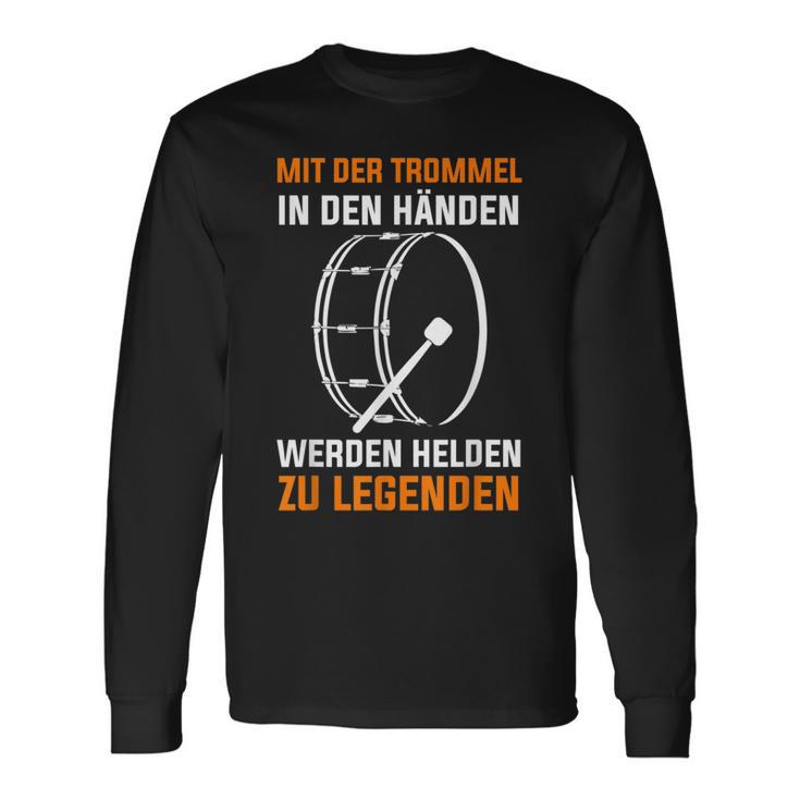 Drum Drummer Marching Drum Langarmshirts Geschenkideen